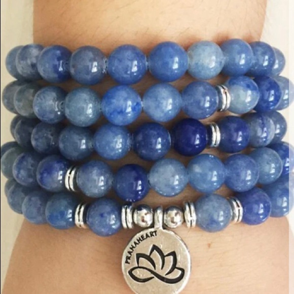 Prana Heart Jewelry - Blue Aventurine Mala